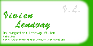 vivien lendvay business card